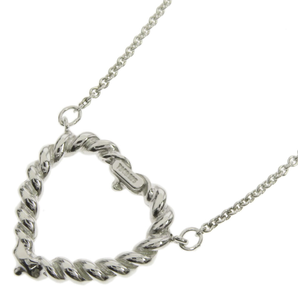 Tiffany Twisted Heart Necklace Silver
